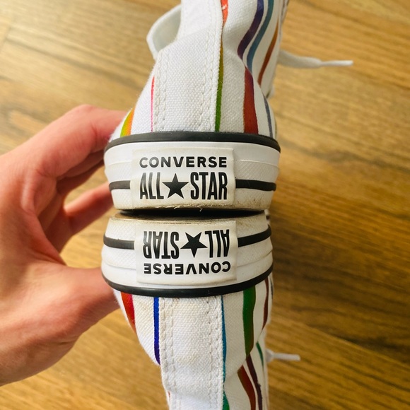 Converse AS CT High Top Sneaker Shoe 667600F Metallic Rainbow Zebra 5Y Junior 3 - Picture 7 of 10